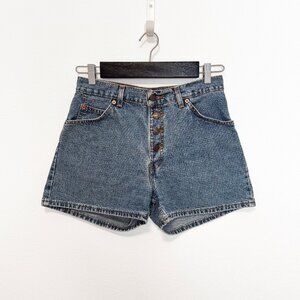 Vintage 90s Levi's 37942 950 Relaxed Fit Button Fly Denim Shorts Size 11 | 29”